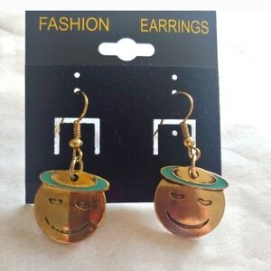 5/$25 Halo Emoji Dangle Earrings